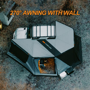 Auvent ADA Overland 4x4 270 degrés pour <span class=keywords><strong>camping</strong></span>, SUV, voiture, auvent latéral de toit, tente à coque rigide, auvent 270 avec parois - Product Image 1