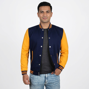Manufacturer High Quality Varsity Jacket <b>Men</b> Chenille Embroidery Sleeves Custom Baseball Letterman - Product Image 1