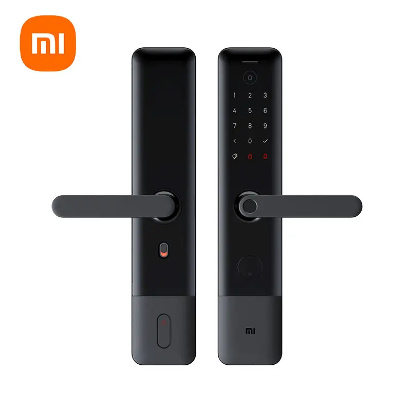 New Xiaomi Mijia Smart Door Lock E Fingerprint Password BT Unlock Detect Alarm Work Mi Home App Control with Doorbell