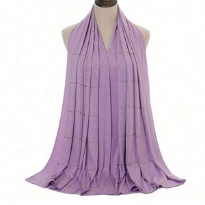 Hiyab Musulmán Popular, Último Modelo, Hiyab Islámico para Mujer, Hiyab con Joyas, Malasia, Poliéster, Moda, 1 en Bolsa OPP, ZYF-1456 - Product Image 5