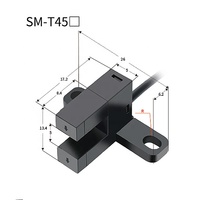 Capteur optique fournisseur, étanche IP65, largeur de fente 5 mm, capteur photoélectrique à fente traversante, prix bas
