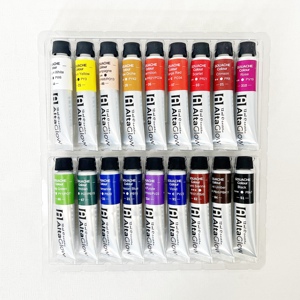 Nouveau produit en gros, non toxique, de bonne qualité, ensemble de peinture <span class=keywords><strong>gouache</strong></span> en tube aluminium-plastique de 18 couleurs - Product Image 5