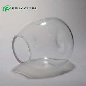 Pantalla de cristal transparente fundido para interiores, fabricada en China, soplada a mano, cubierta de cúpula única para lámpara de araña o colgante. - Product Image 5