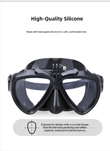 <span class=keywords><strong>Masque</strong></span> de plongée SEAM avec support caméra, <span class=keywords><strong>anti</strong></span>-buée, haute définition, large champ de vision, pour plongée libre et snorkeling, verre trempé pour myopes - Product Image 5