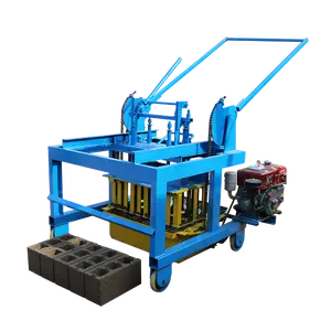 Máquina manual de bloques de construcción para qmy4-45, máquina de fabricación de bloques hueca de hormigón para poner huevos, a precio barato