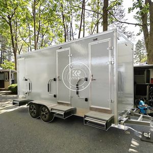 Unité de toilettes et de salle de bain préfabriquée modulaire traditionnelle portable, entièrement équipée, pour extérieur, remorque mobile, bureau, bâtiment, appartement - Product Image 6