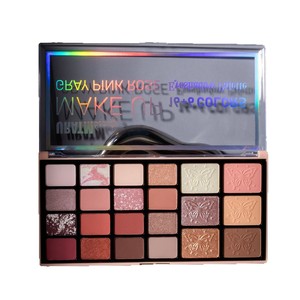 Palette Ombretti Multicolore, Blush e Illuminante Tutto-in-Uno, Polvere Caramello, Tonalità Terra Marrone, Cosmetici e Trucchi - Product Image 4