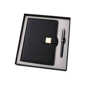 Promotional Items Blue Pu Notebook and Pen Corporate Business Stationary Gift Diary Custom Office A5 <b>Journal</b> Set With USB Drive - Product Image 2