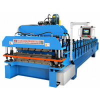 Machine automatique de formage de tôles de toiture, machine de fabrication de tuiles trapézoïdales et de tuiles Q colorées pour panneaux en zinc