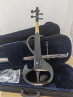 Violon électrique 5 cordes VE402 avec corps en contreplaqué, modèle professionnel 4/4 avec émetteur