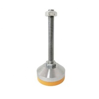D40/50/60/80/100 Coussinets de nivellement anti-vibration robustes Pieds en acier réglables en hauteur Tables de base à pied fixes industrielles en métal
