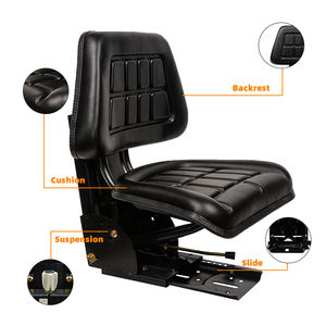 Asiento de camión cubierto de PVC con asiento KL al por mayor, ajuste delantero/trasero de 140mm para tractores agrícolas, piezas de maquinaria agrícola de alta calidad - Product Image 2