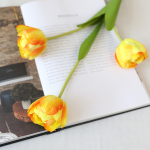 Flor decorativa tulipán estilo Vintage y Shabby Chic para casa de campo y Boho Interior del hogar - Product Image 2