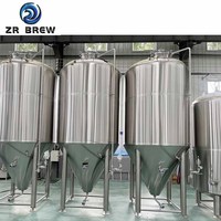 Usine de brassage de bière industrielle à grande échelle de 1000L 2000L, solution clé en main de fabrication de bière en acier inoxydable SUS304