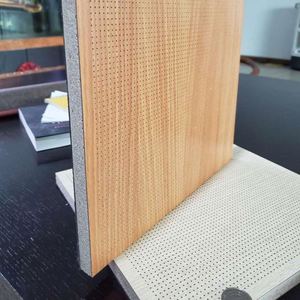 Sonido decorativo de techo y paneles de pared microporoso de madera perforado paneles de pared - Product Image 5