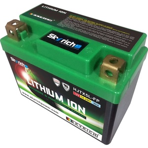 Batterie lithium-ion Skyrich neuve 12V 1.6Ah 19.2Wh, boîtier plastique, courant de démarrage 96A, HJTX5L-FP pour moto et sports motorisés - Product Image 1