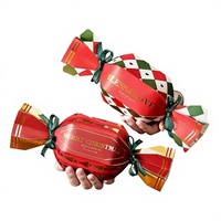 Boîtes cadeaux de Noël rigides personnalisées faites à la main, emballages en forme de bonbons, cadeaux souvenirs vides, petits cadeaux, laminage mat