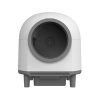 Bac à litière pour chat à nettoyage automatique 80L Extra Large Contrôle intelligent par application pour chats de 1 à 10 kg