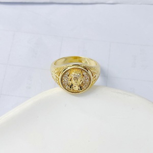 JML 14 Ayar Altın Kaplama Pirinç Dini Katolik Meryem Ana Zirkon Yüzük Yüksek Kaliteli Erkek ve Kadın Kristal Yüzük - Product Image 6