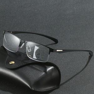 <span class=keywords><strong>Gafas</strong></span> Fotocromáticas Multifocales Clásicas <span class=keywords><strong>de</strong></span> Media Montura para Hombre y Mujer, Anti Luz Azul, para Presbicia, con Marco Metálico - Product Image 2