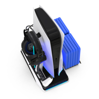 Honcam Support de casque PS5 Support vertical avec ventilateur de refroidissement Support de charge pour contrôleur PS5 Dualsense