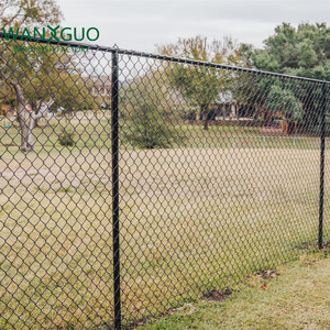 Nhà máy cung cấp khu dân cư Cyclone PVC tráng đen sử dụng giá rẻ Chuỗi liên kết hàng rào - Product Image 3