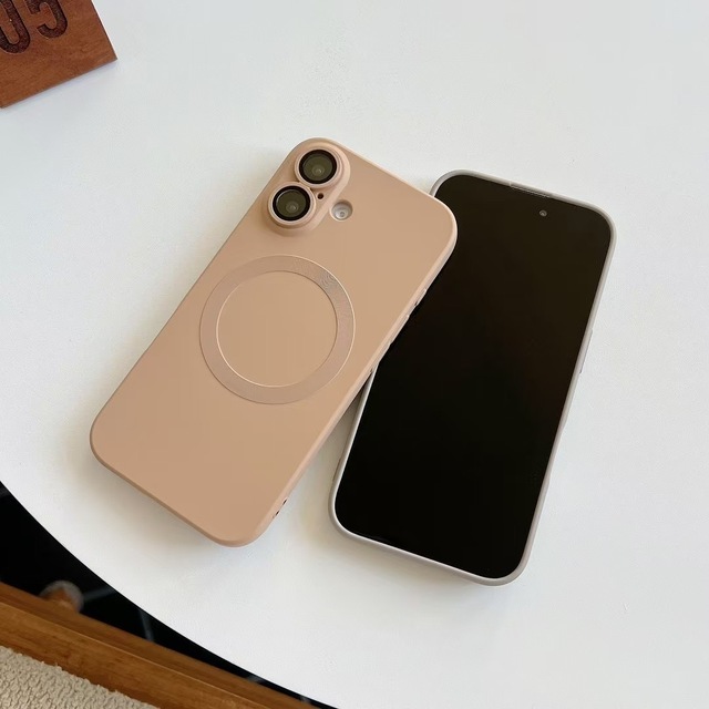 Hot Sale Liquid Silicone Candy Color Luxury Shockproof Magnetic Phone Case For iPhone 16 15 14 Plus 13 12 11 Pro Max Phone Case