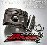 Piston forgé EA888 Gen 2 Gen 3 en aluminium 2618 à quatre soupapes, alésage 82,5 mm, pièce de mise à niveau pour moteur