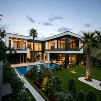 Villas de luxe préfabriquées, maisons portables internationales personnalisées, villas à structure en acier lourd sur mesure