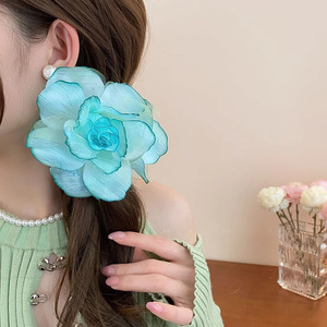 Pinza de Pelo con Flores Secas Pequeñas para Primavera/Verano, Pinza de Pelo de Tela y Plástico Colorida para Mujer, Accesorio para el Cabello para Fiestas y Uso Diario - Product Image 3