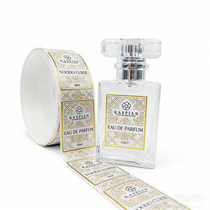 Etiquetas Personalizadas para Velas Aromáticas, Etiquetas Autoadhesivas, Etiquetas Personalizadas para <span class=keywords><strong>Perfumes</strong></span> y Aceites Esenciales, Etiquetas de Embalaje Impermeables con Lámina Dorada - Product Image 3