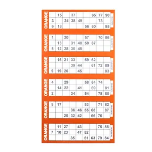 Servicios de impresión y tarjetas de Bingo de diseño de empresa de juegos DE ENTRETENIMIENTO PROFESIONAL