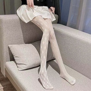 Ultra Thin Asymmetrical Fishnet Stockings 5D Stretch Women's Pantyhose Geometric Pattern Leggings - Product Image 2