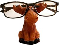 Support à lunettes en résine en forme de fauve, support de téléphone mignon, porte-clés, organisateur de bureau, sculptures, figurines décoratives