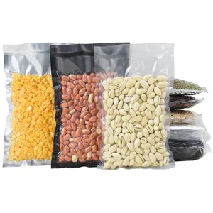 Custom Textured Packaging Bags Pre Cut Vacuum Seal Bags Roll Transparent Plastic Nylon Embossed Vaccum Sealer Bags