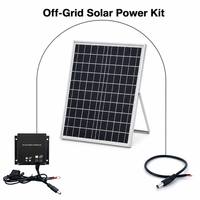 Panneau solaire laminé en verre 20W 18V avec contrôleur MPPT pour système de caméra extérieure, fabrication OEM ODM