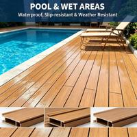 Plancher en aluminium co-extrudé antidérapant avec un design moderne