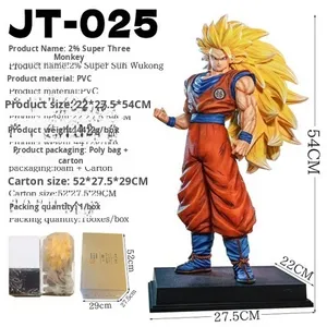 Figura de Acción de PVC de Goku Dragon JT, Cabello Amarillo, <span class=keywords><strong>Super</strong></span> Saiyan, Son Goku, Figuras de Anime - Product Image 2