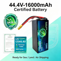 Baterai UAV OEM Kustom 44.4V 12S Paket Baterai LiPo Daya Tinggi MSDS Tersedia