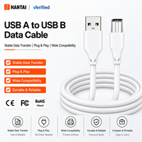 Kabel Printer USB 2.0 Pabrik Cina 0.5m Cetakan Pribadi Warna dan Panjang Sesuai Pesanan