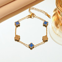 Bracelet carré mini 9 mm en acier inoxydable plaqué or avec zircon incrusté, élégant, pour femme, vente en gros
