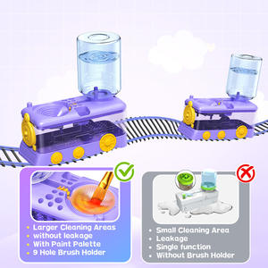 Limpiador de Pinceles al por Mayor con Botón de Drenaje, Máquina de Limpieza Automática con Circulación de Agua, Cubo para Herramientas de Arte - Product Image 6