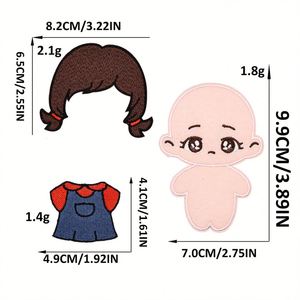 ชุดตัวอักษรรีดติดขนาด 4.1-9.9 ซม. ชุดตัวอักษรซีรีส์ Iron-On สำหรับตกแต่งหมวกและกระเป๋าเป้ - Product Image 5