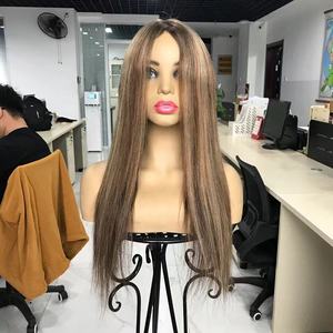 Nouveau filet d'intégration de résille de pièce de <span class=keywords><strong>cheveux</strong></span> humains européens <span class=keywords><strong>avec</strong></span> toupet en Pu 7x8 "filet de poisson Base de <span class=keywords><strong>cheveux</strong></span> Topper - Product Image 6