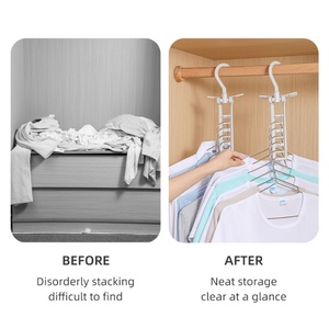 New Design Hanger Storage Artifacts Magic <b>Clothes</b> <b>Rack</b> to hang <b>Clothes</b> Home Drying <b>Rack</b> Dormitory Folding - Product Image 2