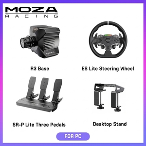 Paquete de Simulación de Carreras MOZA <span class=keywords><strong>Racing</strong></span> R3 <span class=keywords><strong>Direct</strong></span> <span class=keywords><strong>Drive</strong></span> con Volante y Pedales, Kit de Simulación de Carreras para PC de Alta Precisión, Compatible con Venta al Por Mayor - Product Image 3