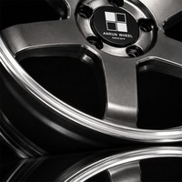 Jantes en alliage forgées sur mesure style TE37, 1 pièce, finition Gunmetal avec lèvre polie argentée, 15-24 pouces, 5x150 5x100 5x114.3 5x120