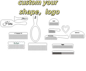 Nouvelle conception, 2 couleurs, peigne à cheveux en acétate écologique à double usage, 4 mm, deux en un, certifié CE RoHS, pour femmes et filles - Product Image 2