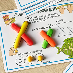 Juego de Tapetes de Plastilina con Alfabeto No Tóxicos, Seguros para Preescolares, Actividad de Manualidades con Arcilla para Niños - Product Image 4