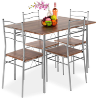 Mobilier de salle à manger moderne et luxueux en bois MDF Ensemble table et chaises de restaurant, 4 pièces, pour la cuisine ou le salon